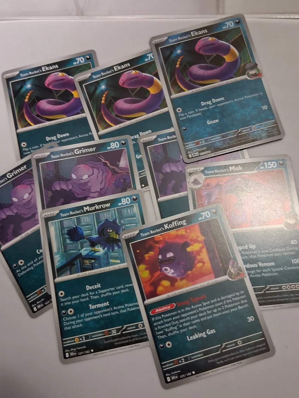 52 Team Rocket Mixed Card Lot ~ ☆Near Mint☆ ~ Murkrow IR Persian Moltres DRI